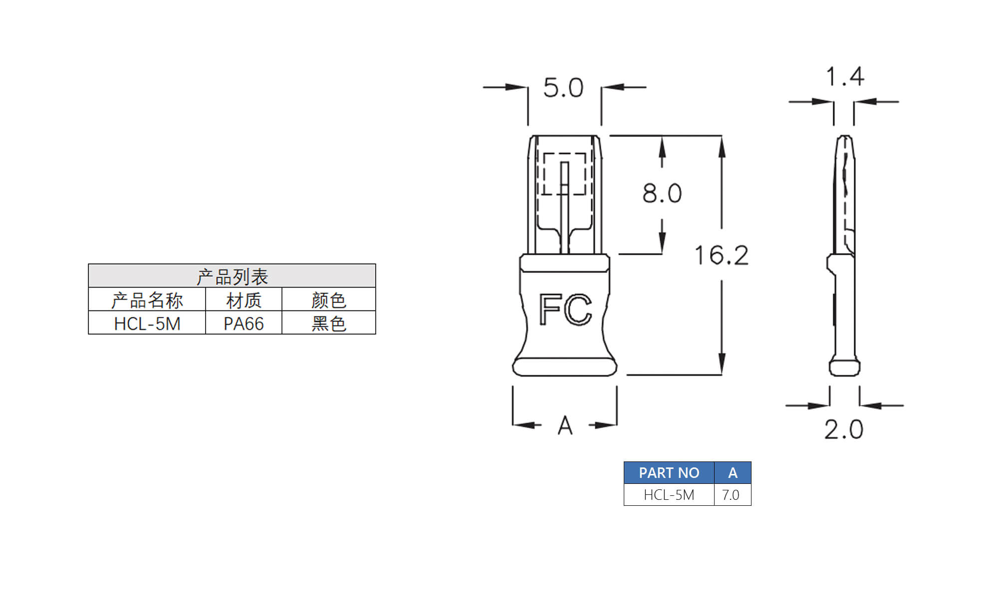 防尘塞 HCL-5M